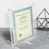 Azar Displays Beveled Edge L-Frame Acrylic Sign Holder 8.5"W X 11"H, PK2 252952